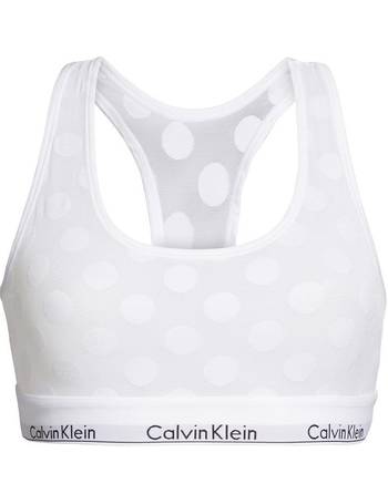 Shop Calvin Klein Womens White Sports Bra up to 65% Off