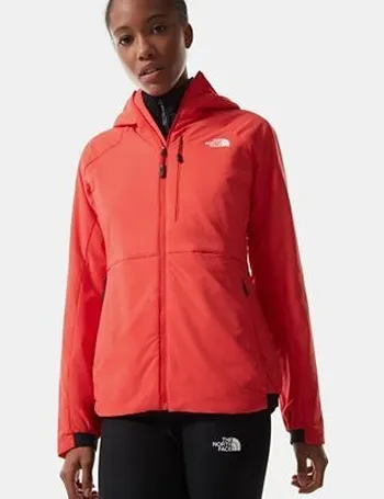 red north face jacket womens