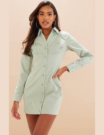 Shop PrettyLittleThing Women's Pleated Shirt Dresses up to 80% Off 
