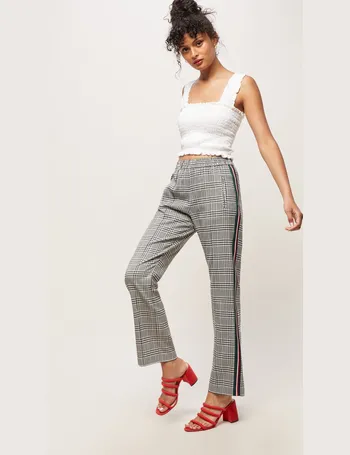 womens checked joggers