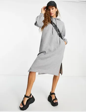 topshop hooded sweatshirt dress