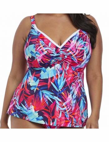 Elomi Swim Neon Nights Moulded Tankini Top (Black)