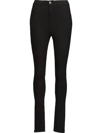 Noisy May Sallie high waisted flared jeans in black