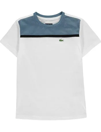 lacoste chest stripe t shirt