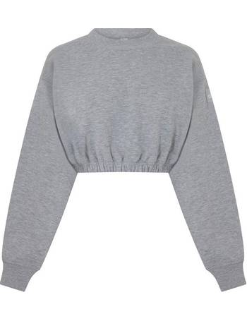 Alo Yoga Cropped Headliner Shoulder Pad Sleeveless Sweatshirt