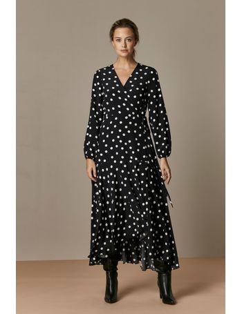 wallis wrap midi dress