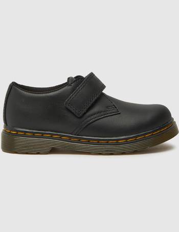 Dr martens black lyric spin outlet lace shoe patent flat shoes