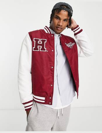 Pull and bear deals red denim jacket