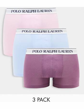 Polo Ralph Lauren 3 pack briefs in navy/burgundy/green with contrasting  logo waistband