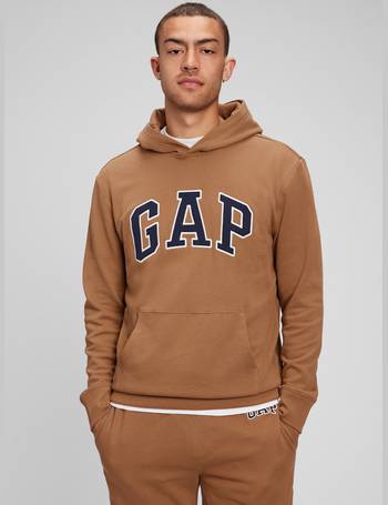 brown gap logo hoodie