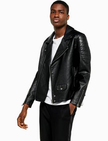 topman leather jacket