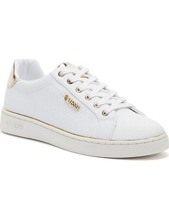 guess beckie sneakers white gold