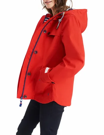 joules waterproof hooded jacket with toggle