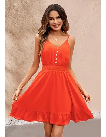 Debenhams orange outlet dress