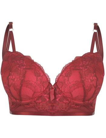 Ann Summers Azealia Plunge Bra in purple and red