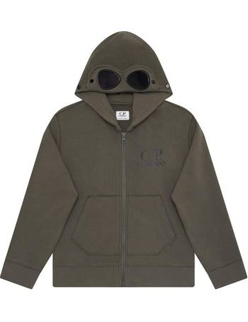 C.P. Company Kids Goggles-detail zip-up jacket - Green