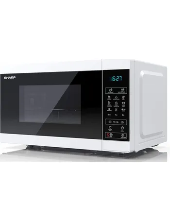 sharp 800w standard touch microwave r270wm white