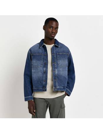 Mens river island outlet denim jacket