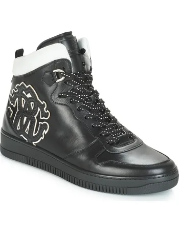 roberto cavalli mens high top sneakers