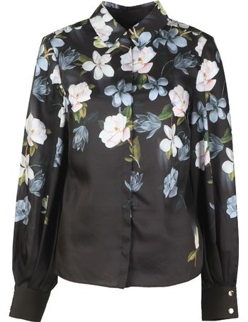 ted baker black floral top