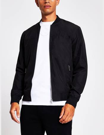 river island white bomber jacket