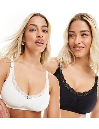 Yours front fastening bra in white