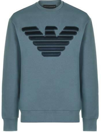 emporio armani embroidered eagle sweatshirt