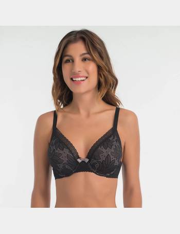 Playtex Underwired Lace Bra Non-Padded Floral Heart Pendant