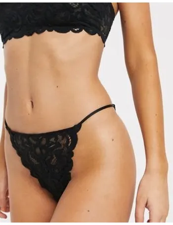 Free People Tameeka - Black Lace Undies - High Waisted Panties - Lulus