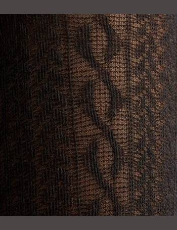 Black Cable Knit Cotton Rich Tights