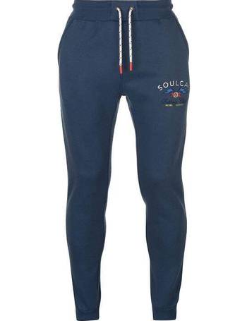 Soulcal Deluxe Pintuck pantalons de jogging Homme Gents Jersey Bottoms Pantalon 