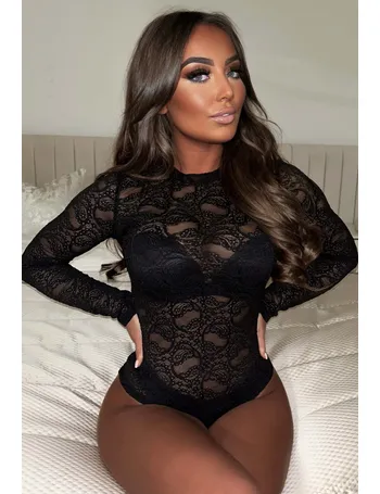 Forever Flawless Black Lace Bodysuit