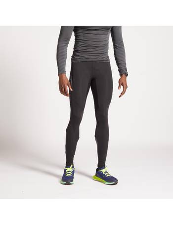 Men's warm running tights - Warm + - Grey KALENJI