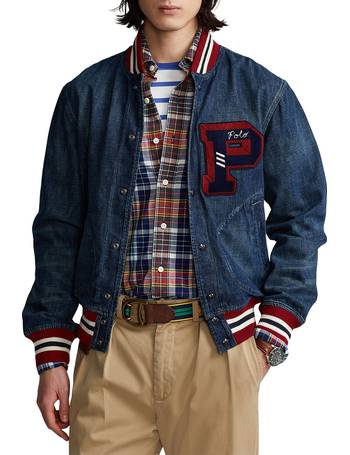 men's polo baseball jacket