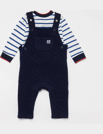 Debenhams J by Jasper Conran Kids Babies Navy Striped Romper Suit and Top Set