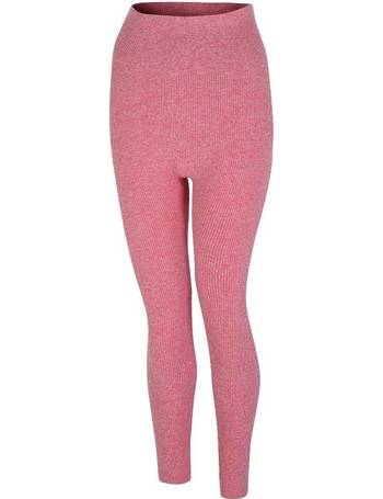 Umbro co-ord seamless ribbed leggings in pink marl