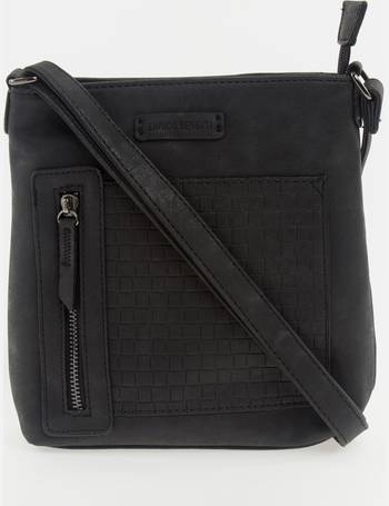 Black Leather Camera Bag - TK Maxx UK