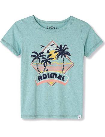 Aeropostale Girls Glitter Zebra Graphic T-Shirt 