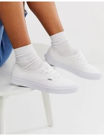 vans white trainers womens