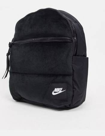 nike velvet mini backpack in black