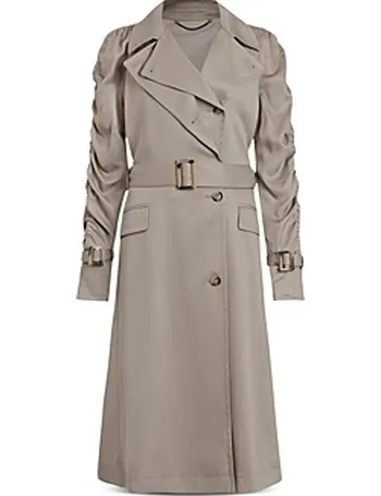 all saints womens trench coat