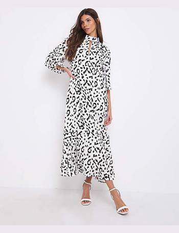 Joanna Hope - - Joanna Hope BLACK Animal Rose Print Maxi Dress