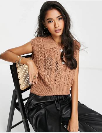 Shop ASOS Women's Cable Knit Vests up to 75% Off