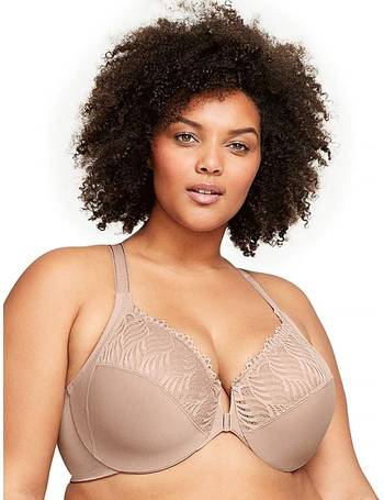 Simply Be Valentines strap detail front fastening lace bra in