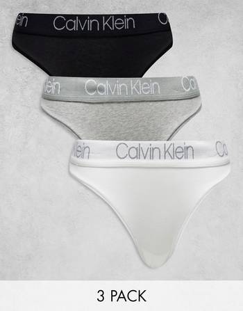 Calvin Klein CK One Cotton brief 2 pack in pink and caution logo print