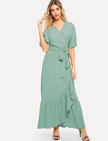 shein sage green dresses