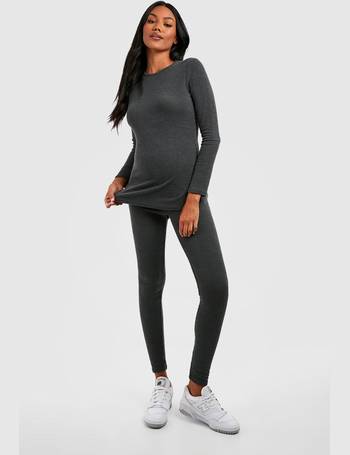 Maternity Two Tone Rib Legging