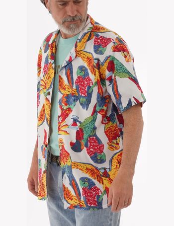 levi's parrot shirt