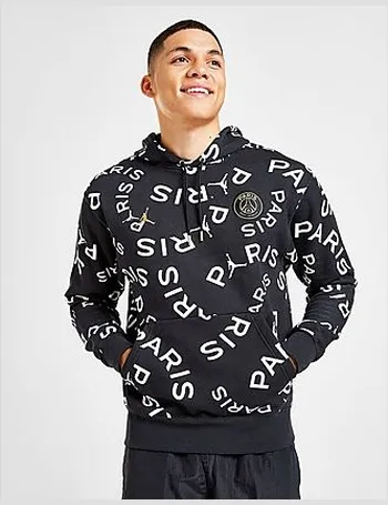 jordan paris saint germain all over print fleece hoodie