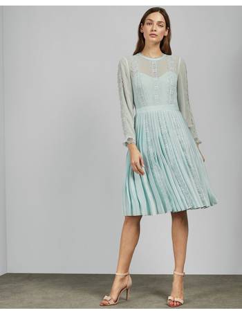 ted baker pale blue dress